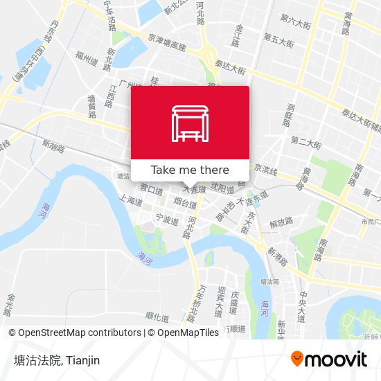 塘沽法院 map