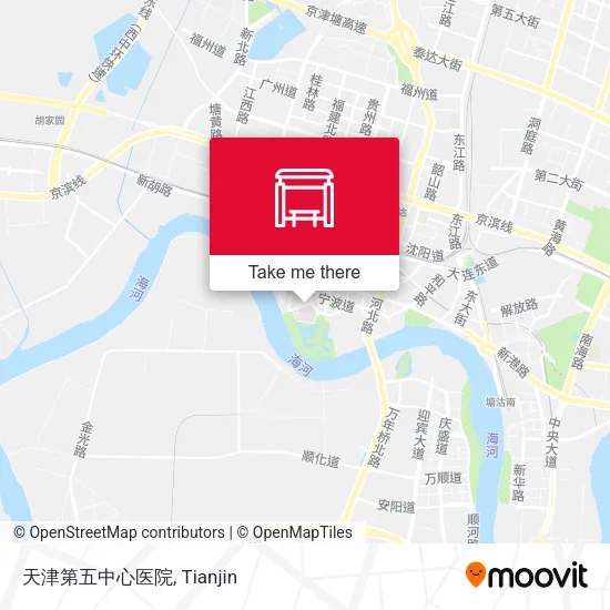 天津第五中心医院 map