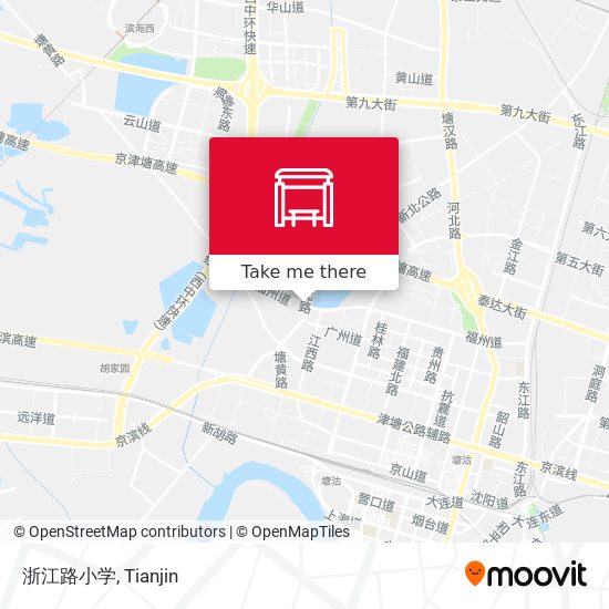 浙江路小学 map