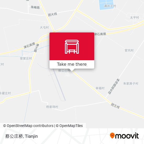 蔡公庄桥 map