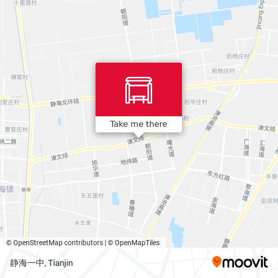 静海一中 map