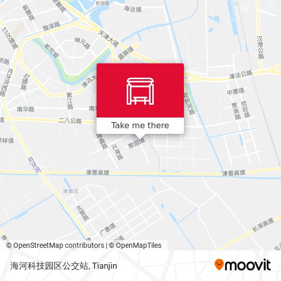 海河科技园区公交站 map