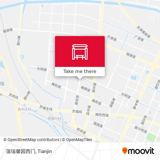 蒲瑞馨园西门 map