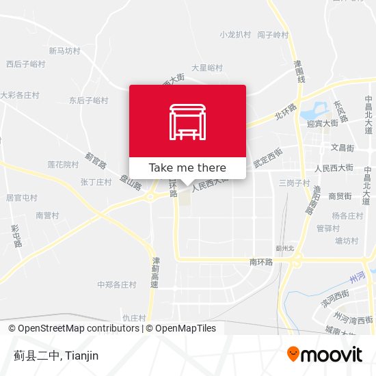 蓟县二中 map