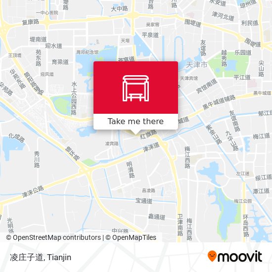 凌庄子道 map