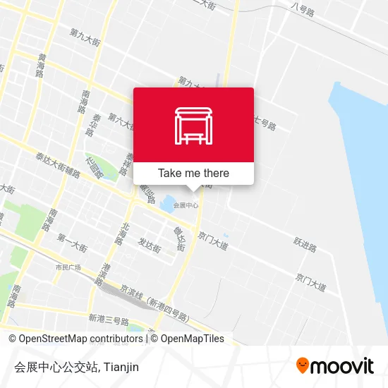 会展中心公交站 map