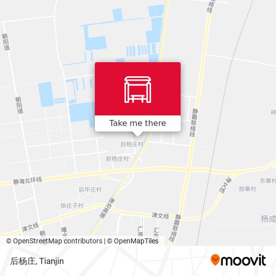 后杨庄 map