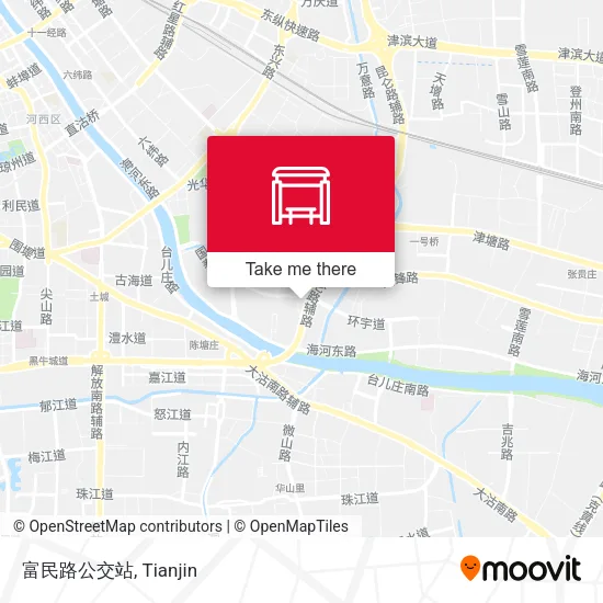 富民路公交站 map