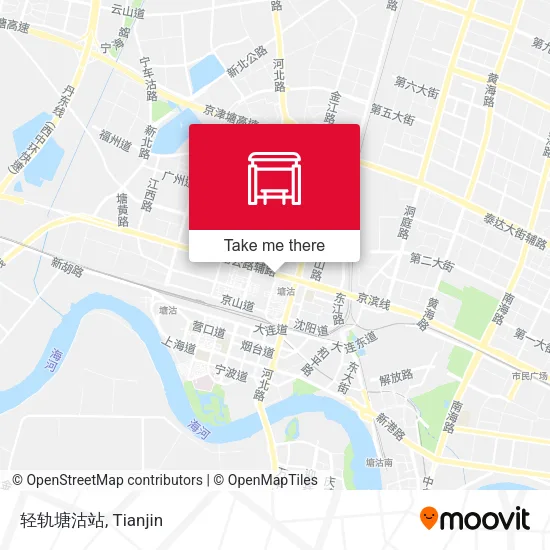轻轨塘沽站 map