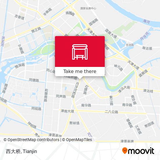 西大桥 map