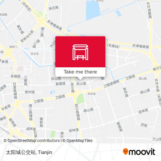 太阳城公交站 map