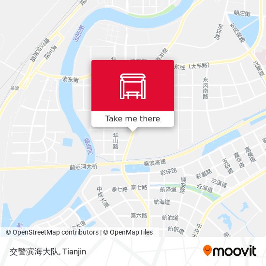 交警滨海大队 map