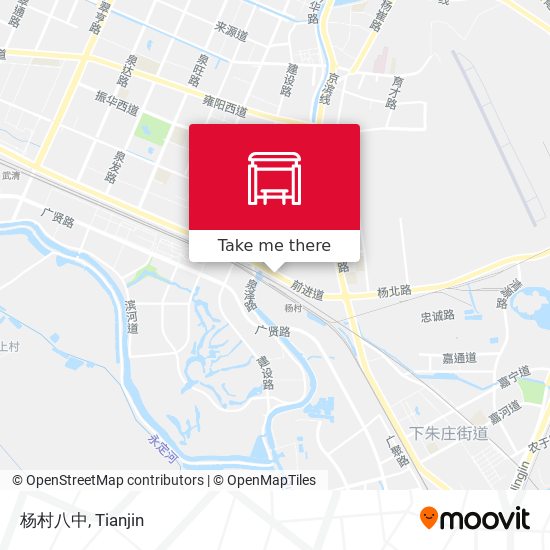杨村八中 map