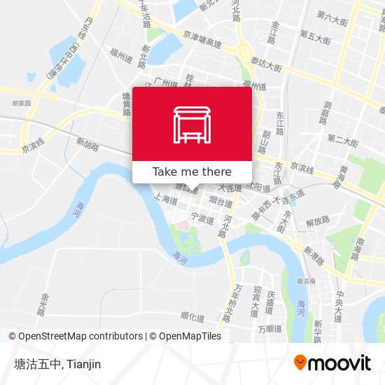 塘沽五中 map