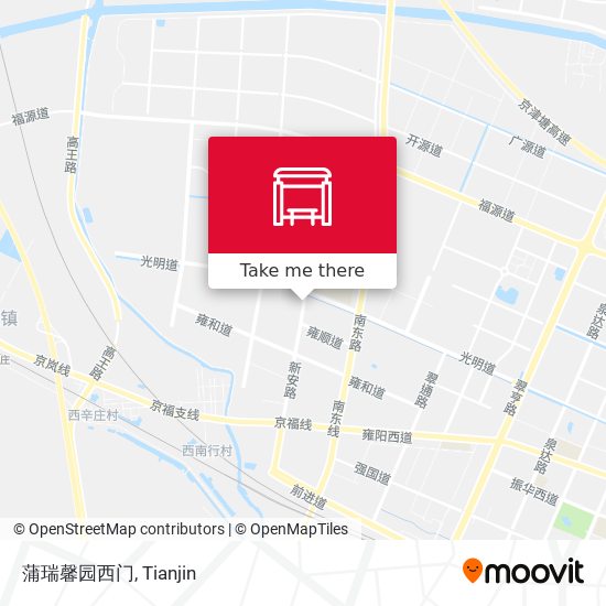 蒲瑞馨园西门 map