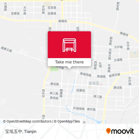 宝坻五中 map