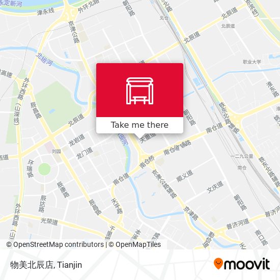 物美北辰店 map