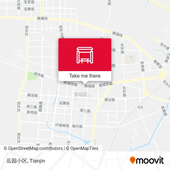 岳园小区 map