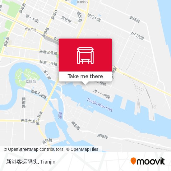 新港客运码头 map