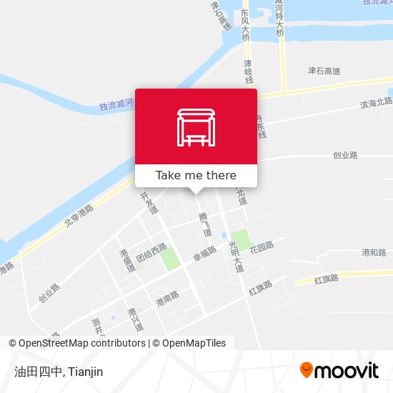 油田四中 map