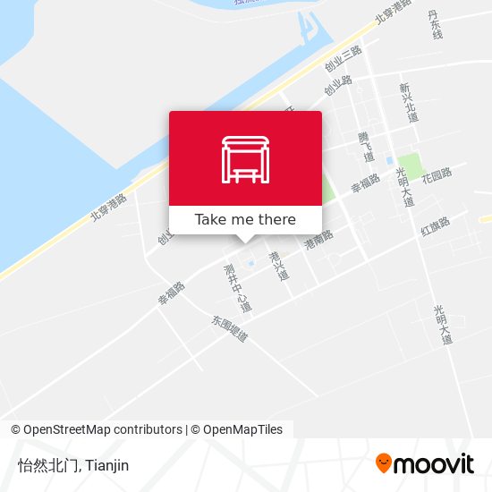 怡然北门 map