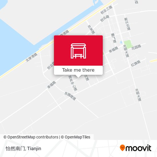 怡然南门 map