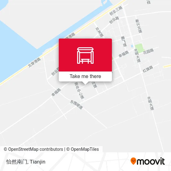 怡然南门 map