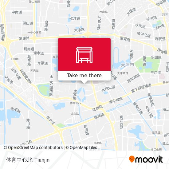 体育中心北 map
