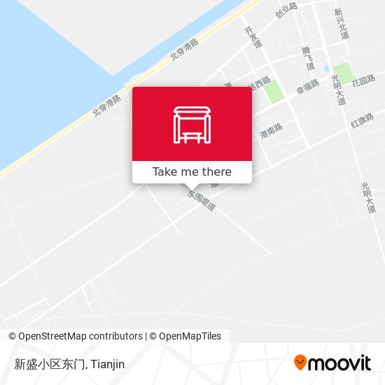 新盛小区东门 map