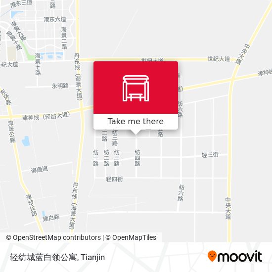 轻纺城蓝白领公寓 map