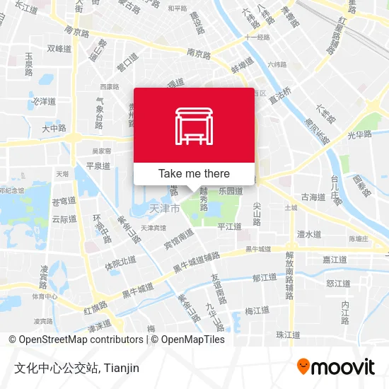 文化中心公交站 map