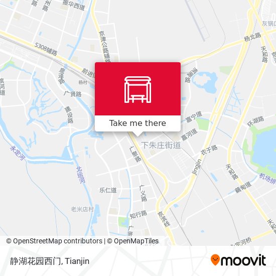静湖花园西门 map