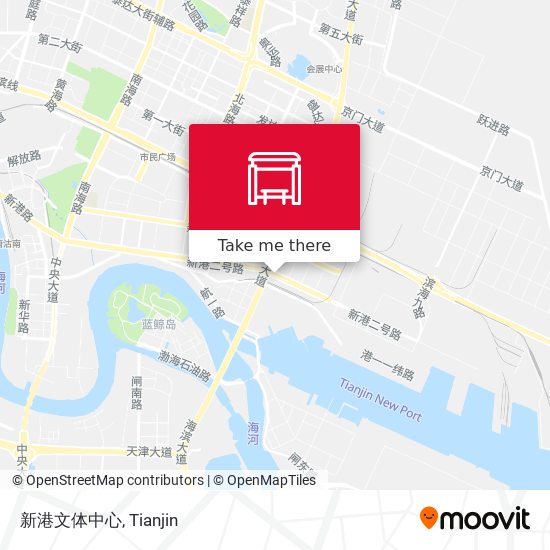 新港文体中心 map