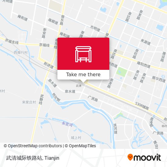 武清城际铁路站 map