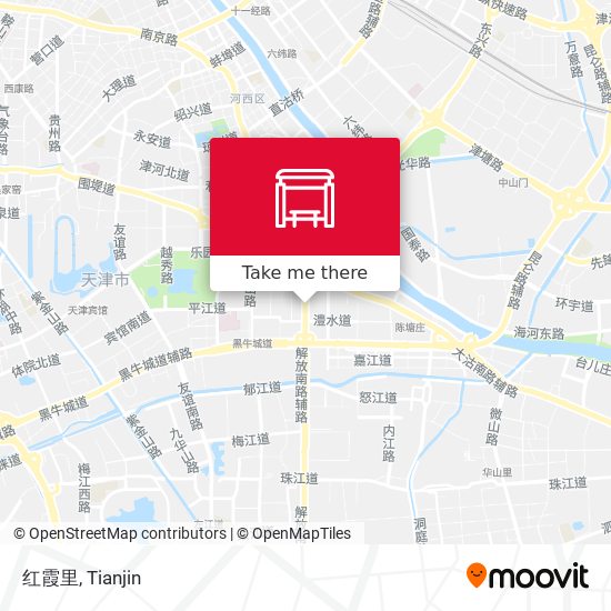 红霞里 map