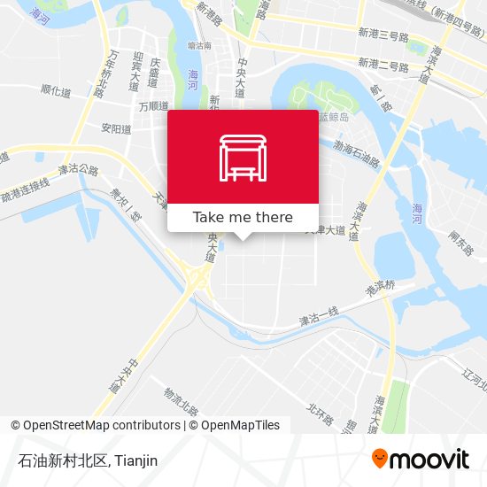 石油新村北区 map
