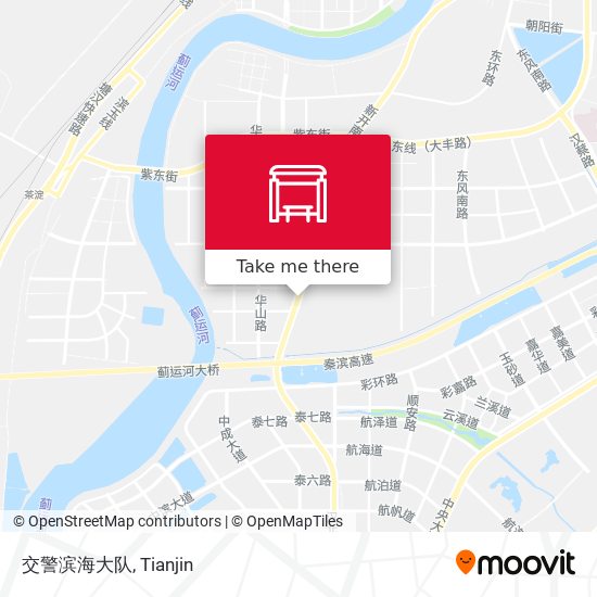 交警滨海大队 map