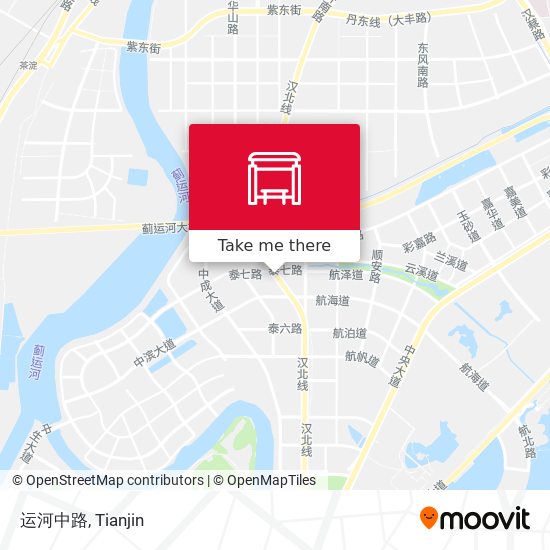 运河中路 map