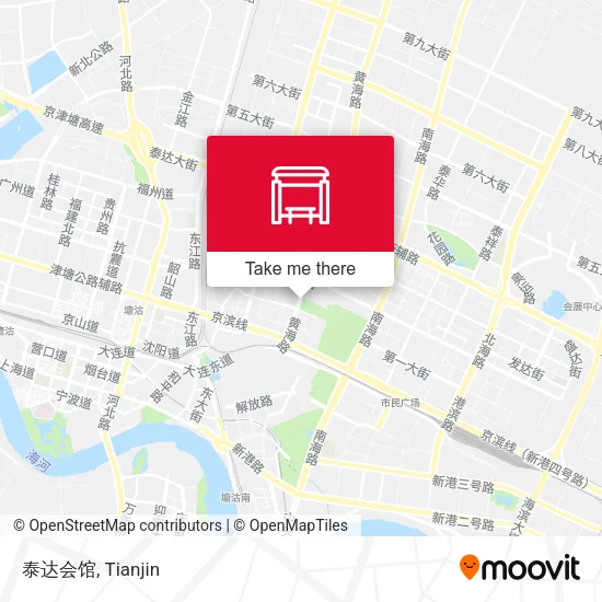 泰达会馆 map