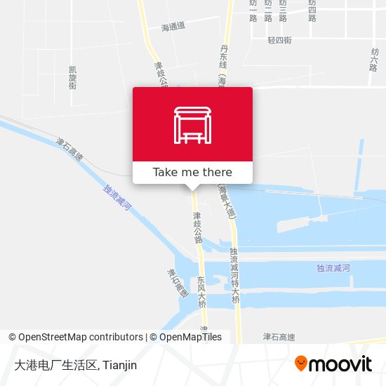 大港电厂生活区 map