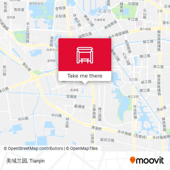 美域兰园 map