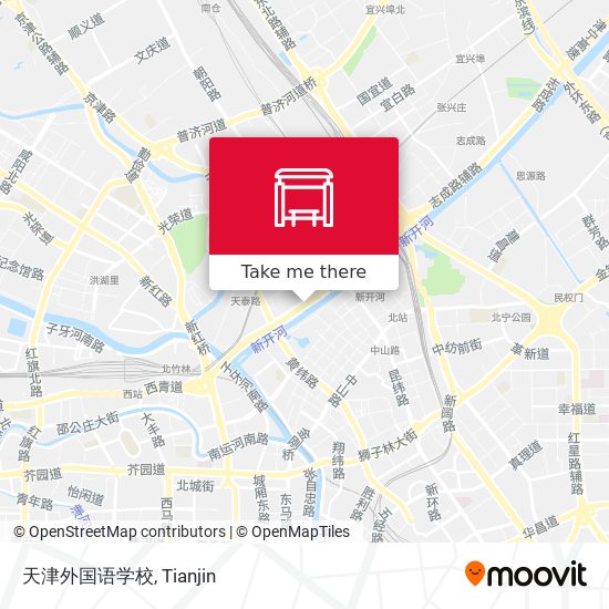 天津外国语学校 map