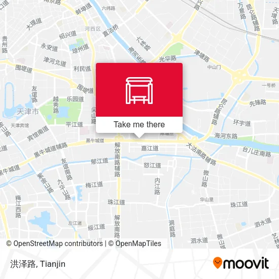 洪泽路 map