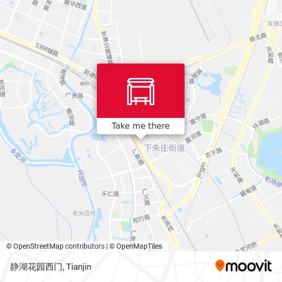 静湖花园西门 map