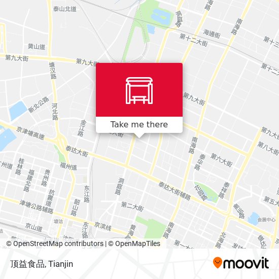 顶益食品 map