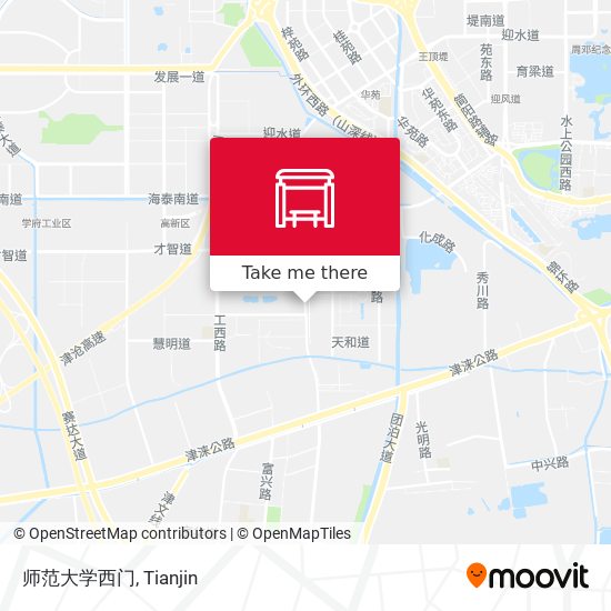 师范大学西门 map