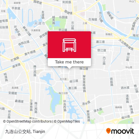 九连山公交站 map