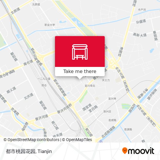 都市桃园花园 map