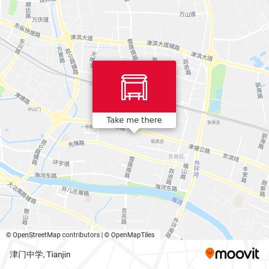 津门中学 map