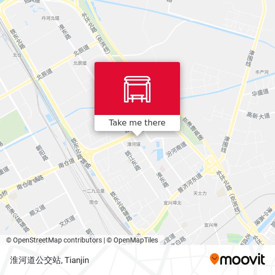 淮河道公交站 map